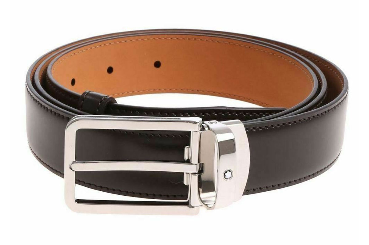 Thắt lưng Montblanc Mens Leather Cut to Size Business 118420