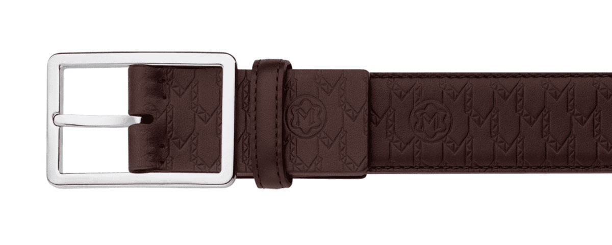 Thắt lưng Montblanc Signature Brown Leather Belt 112950