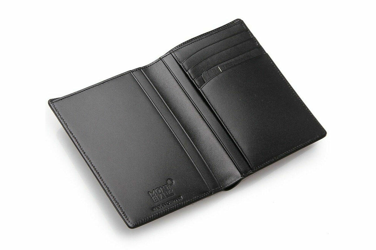Ví da Montblanc Meisterstuck Black Leather Wallet 4cc 11987