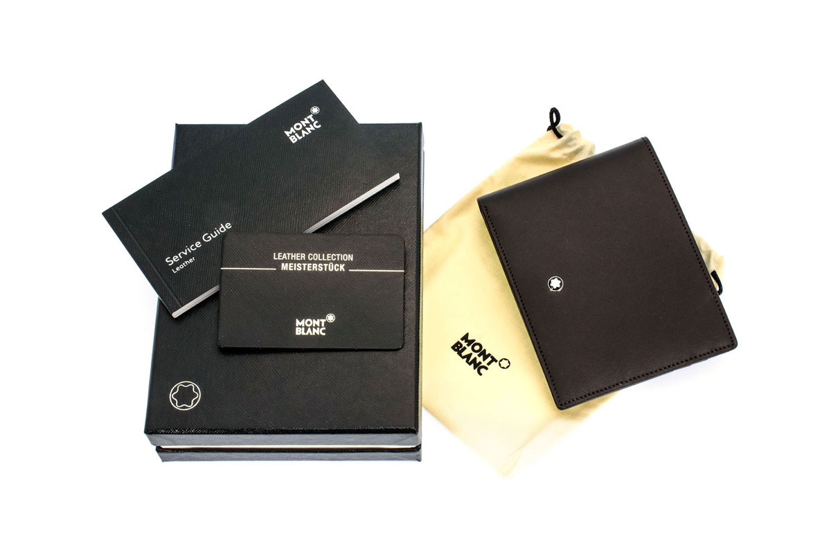 Ví Montblanc Meisterstuck Brown Leather And Viscose Wallet 114549