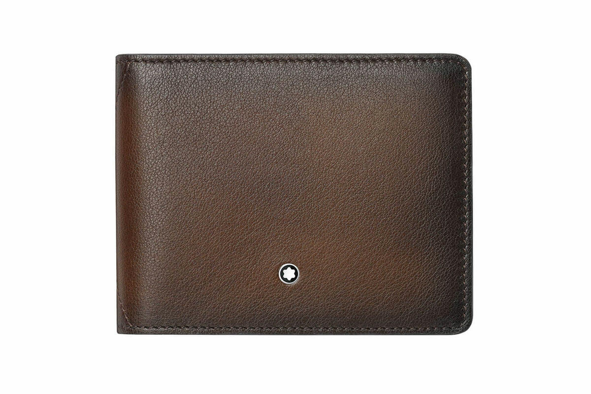 Ví da Montblanc Meisterstück Sfumato 4CC Wallet With Money Clip Small Brown 118352