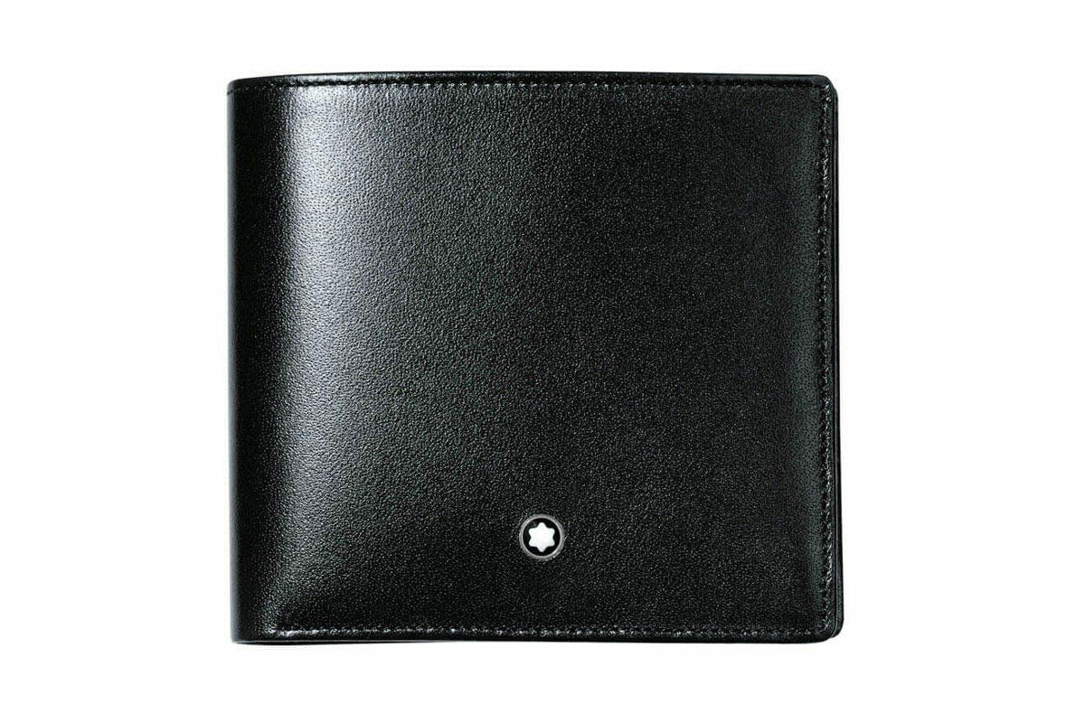Ví Montblanc Meisterstuck 8cc Black Leather Wallet 7163