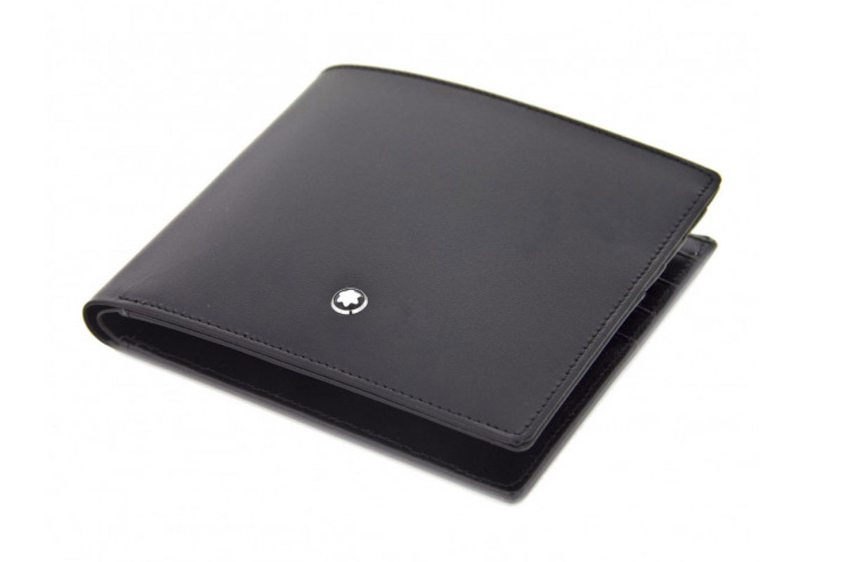 Ví Montblanc Meisterstuck 8cc Black Leather Wallet 7163