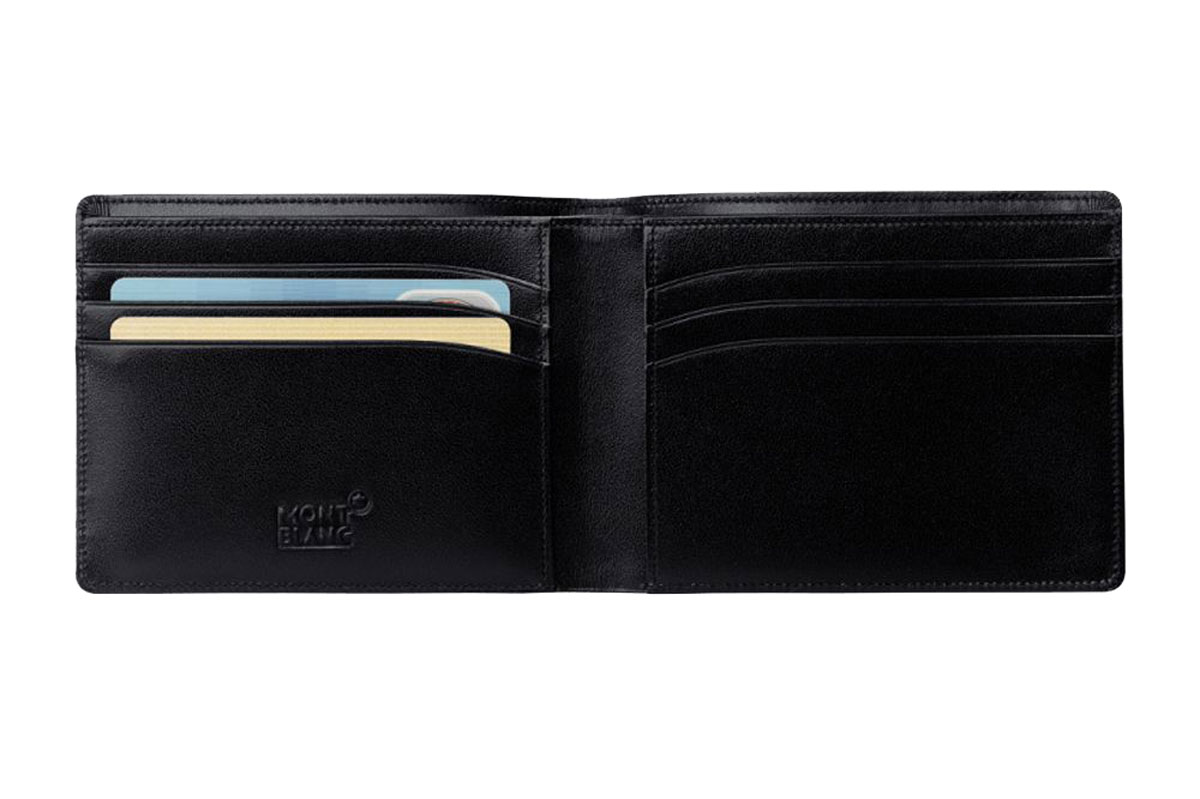 Ví Montblanc Meisterstuck 8cc Black Leather Wallet 7163