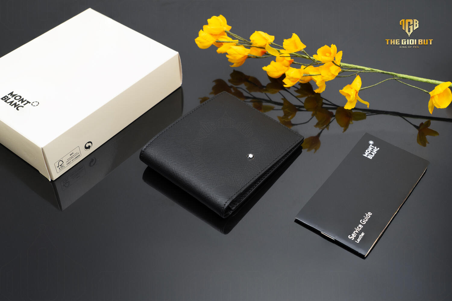 Montblanc Sartorial Wallet 6cc Black Mb113215 801