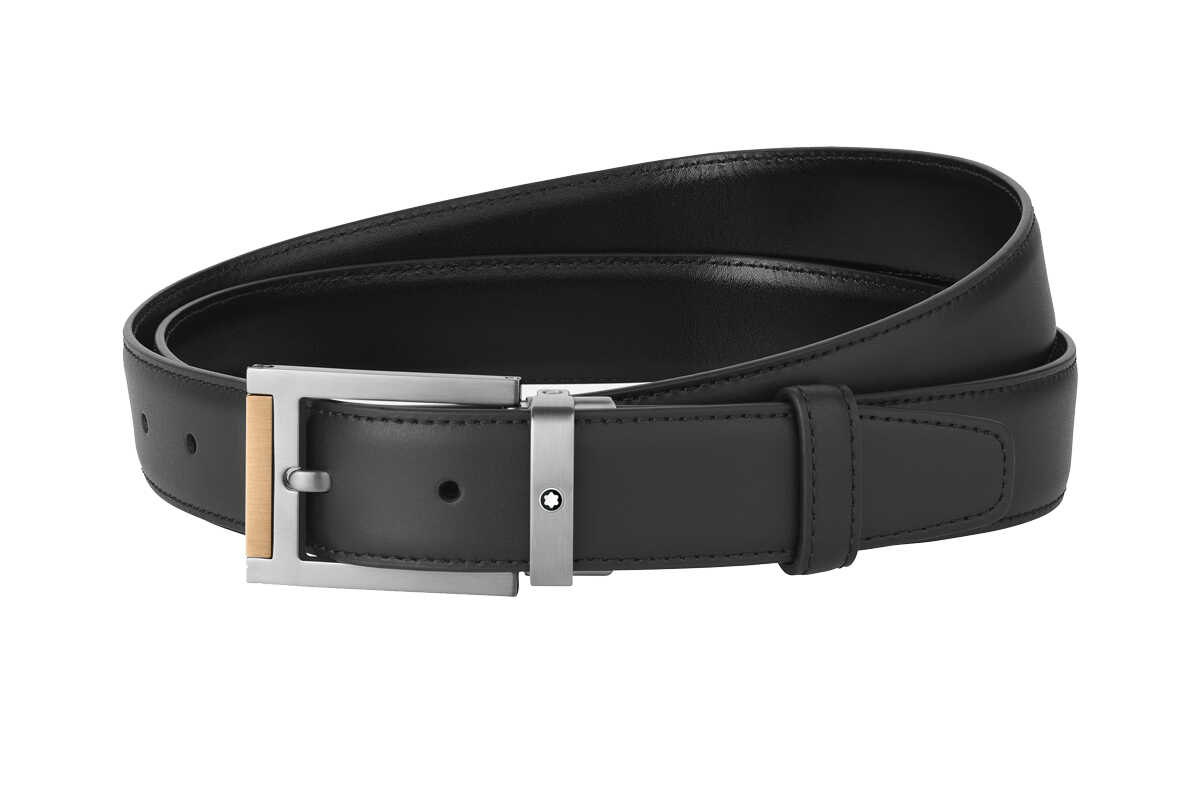 Thắt lưng Montblanc Belts Black 30mm 126017