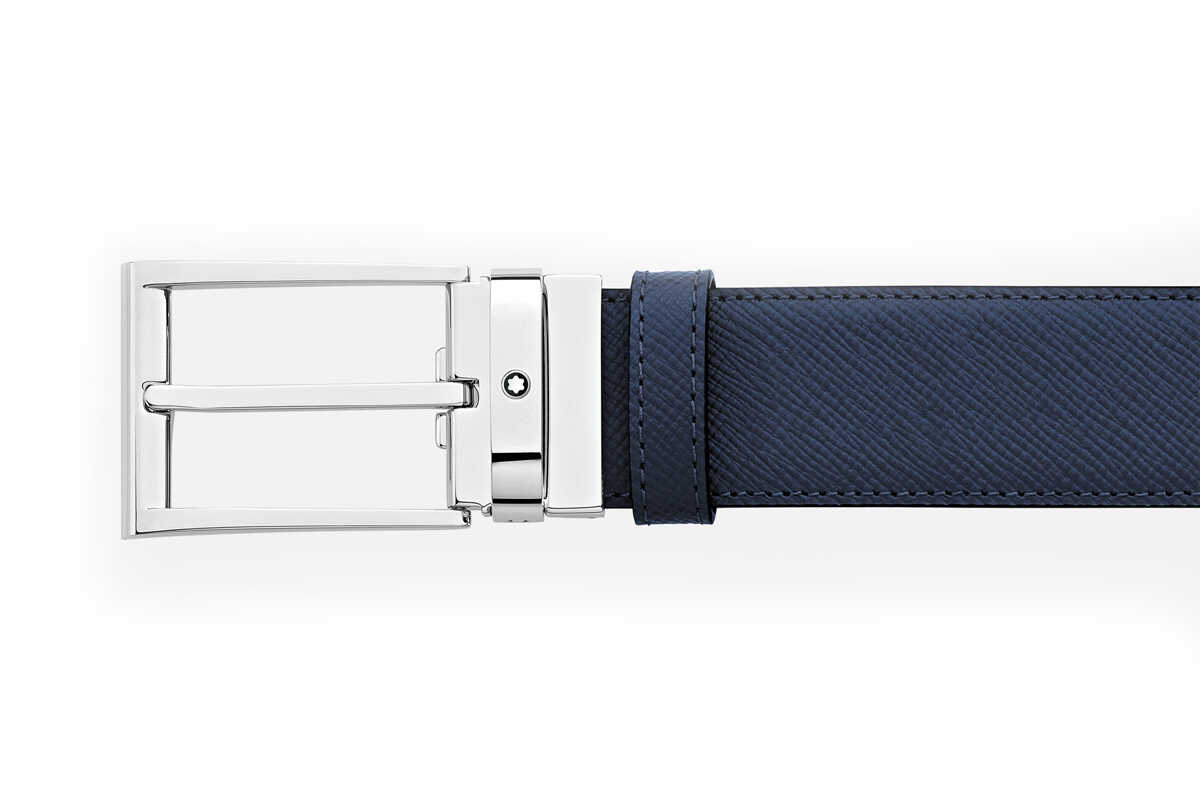 Thắt lưng Montblanc Belts Black Blue 35mm 118438