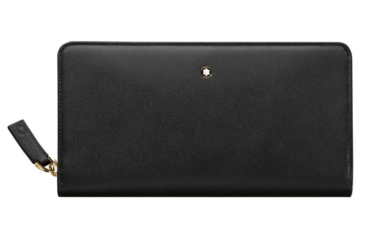 Ví dài cầm tay Montblanc Meisterstuck Long Wallet 8cc Zip Black MB114532