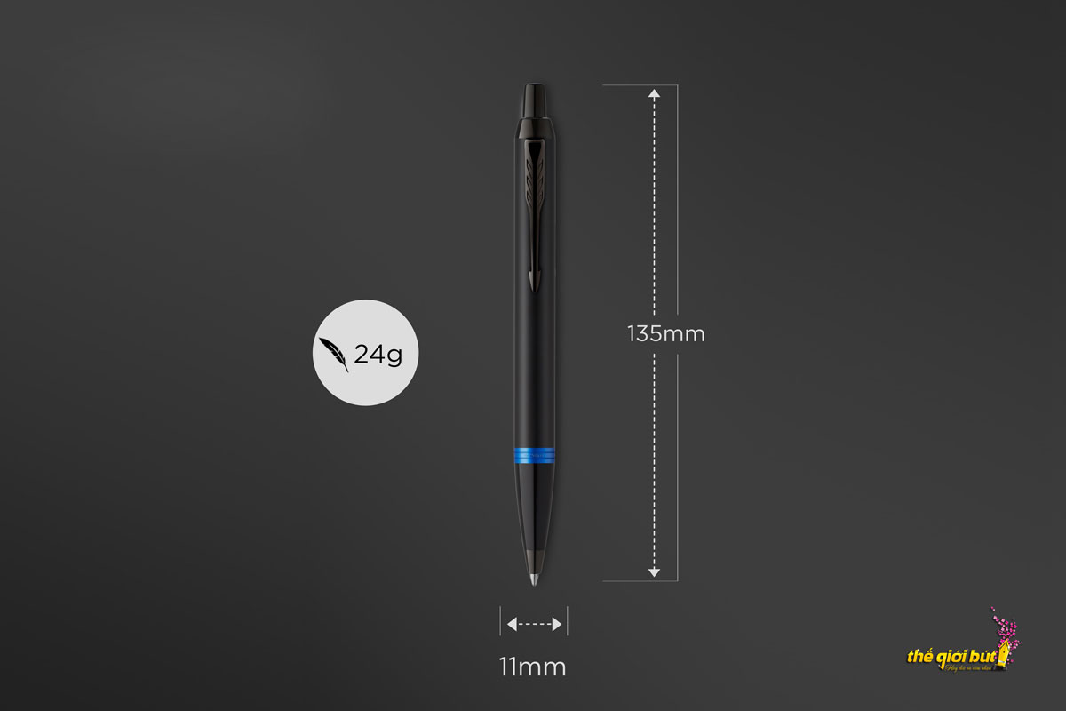 Bút bi Parker IM Vibrant Rings Marine Blue Ballpoint Pen 2172941