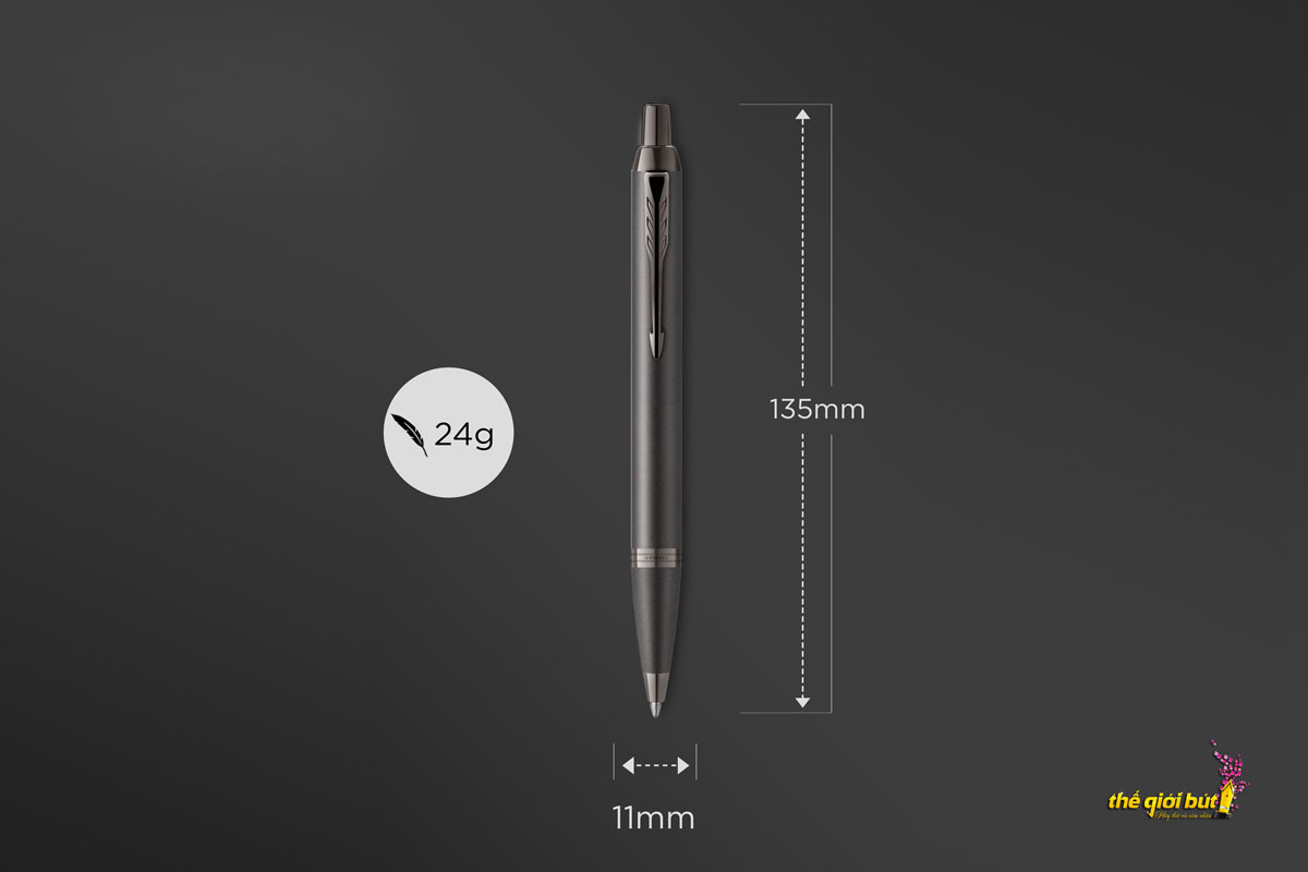 Bút bi Parker IM Monochrome Gun Metal Ballpoint Pen 2172961