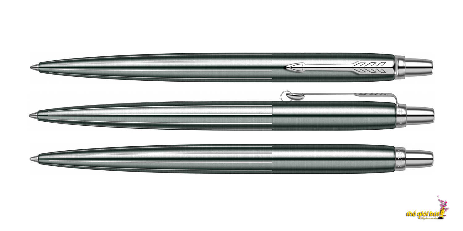 Bút bi Parker Jotter 2017 Premium Oxford Gray Pinstripe CT Ballpoint Pen 1953199