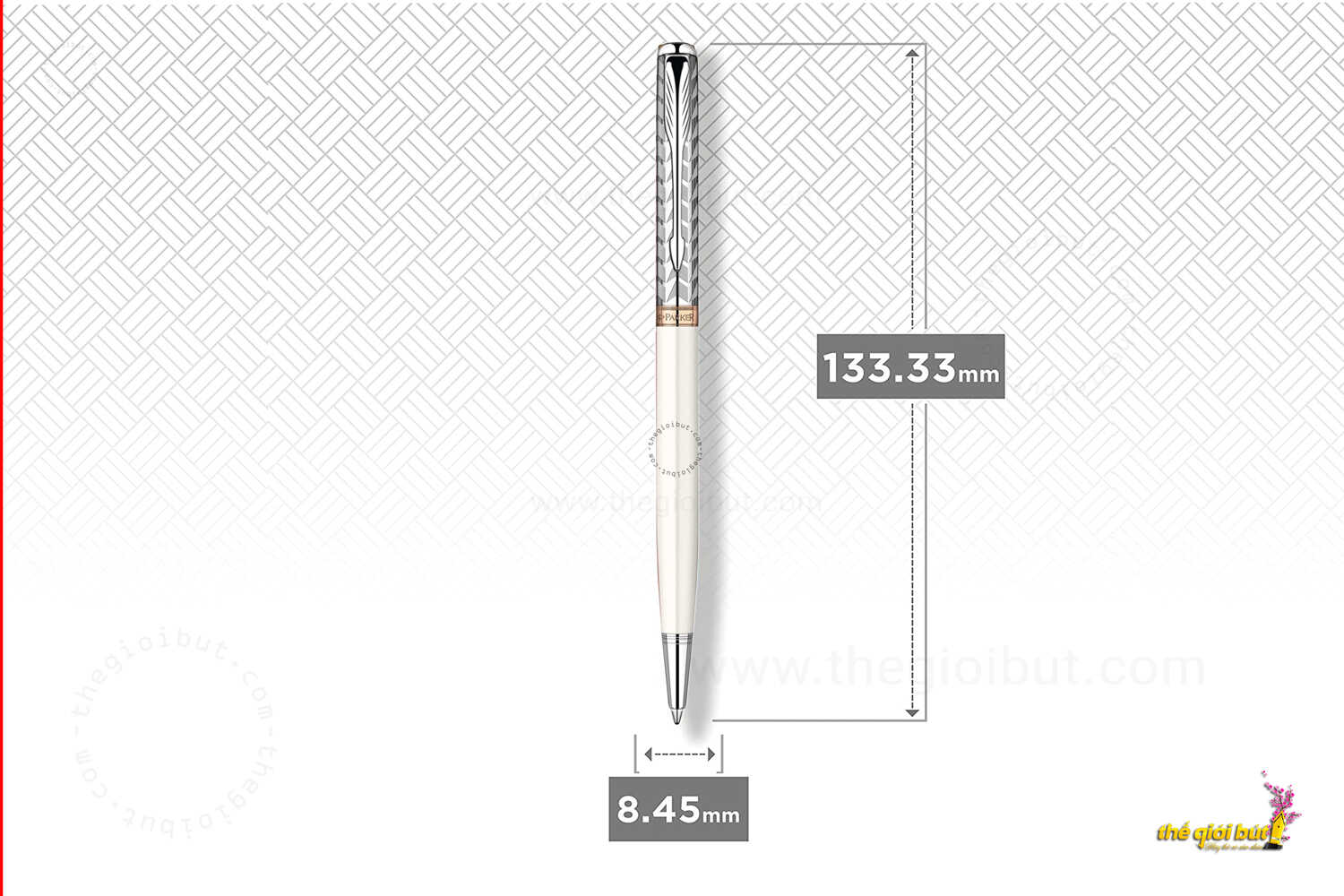 Parker Sonnet Metal And Pearl Slim GT Ballpoint Pen