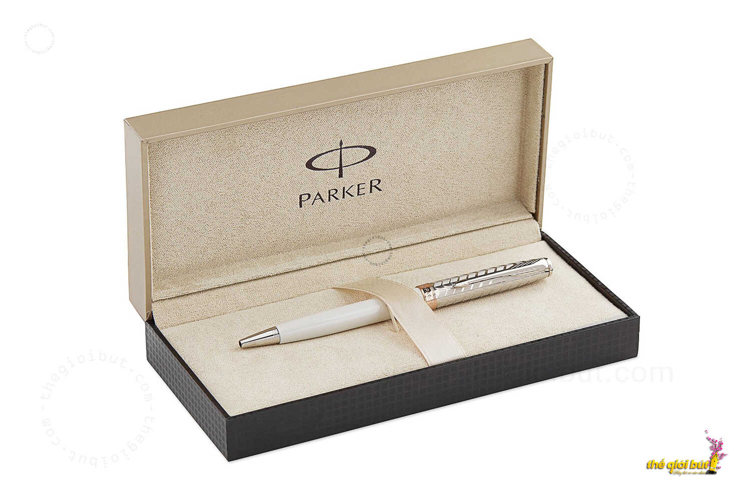 Parker Sonnet Metal And Pearl Slim GT Ballpoint Pen