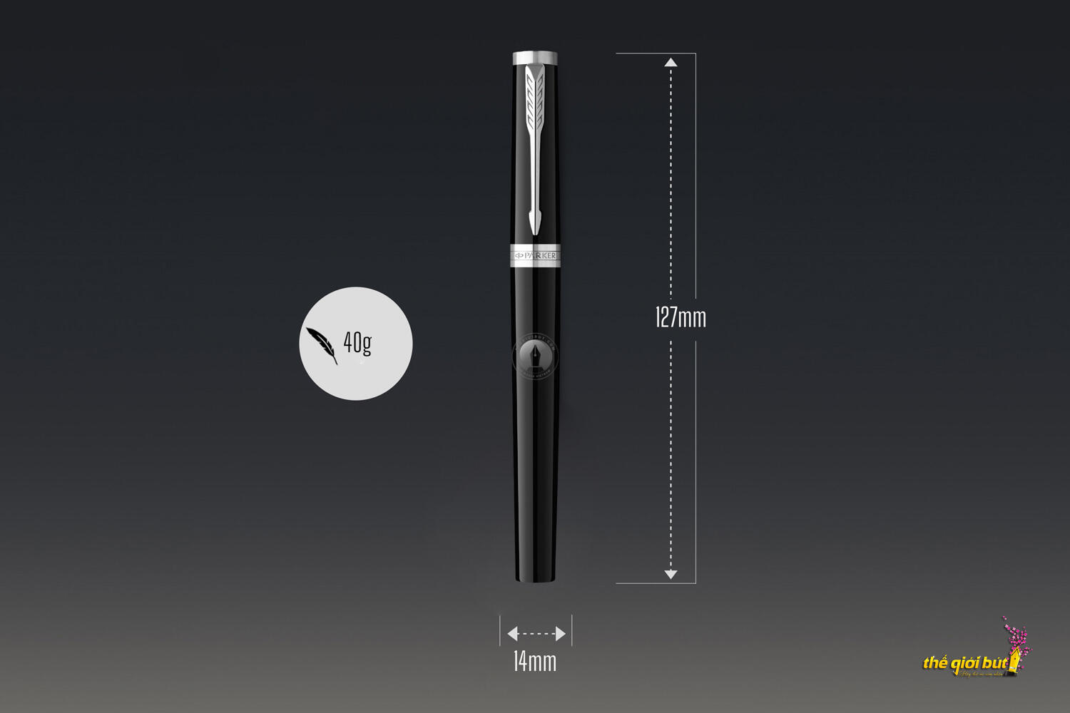 Bút máy Parker Ingenuity Black CT Fountain Pen 2181995