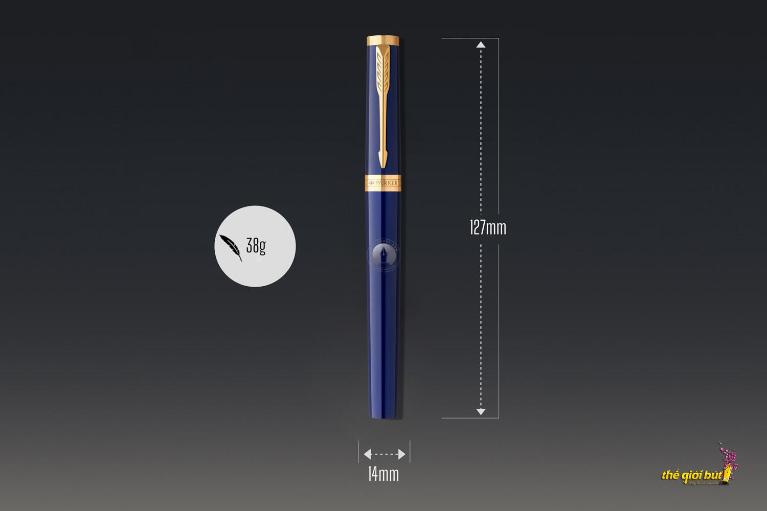 Bút dạ bi Parker Ingenuity Blue GT Rollerball Pen 2182010