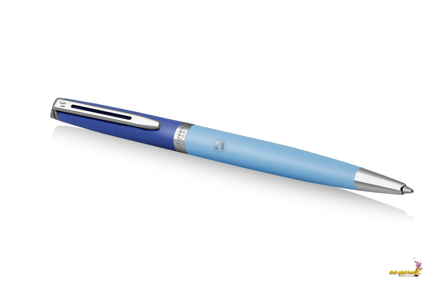 Bút bi Waterman Hemisphere Colour Blocking Light Blue CT Ballpoint Pen 2179927