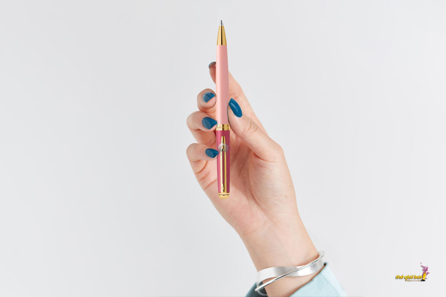 Bút bi Waterman Hemisphere Colour Blocking Light Red GT Ballpoint Pen 2179899