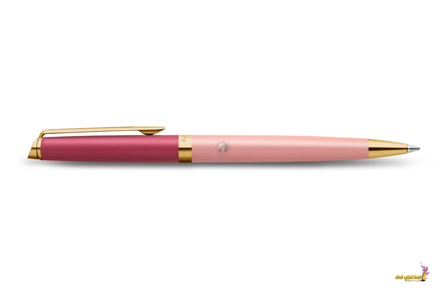 Bút bi Waterman Hemisphere Colour Blocking Light Red GT Ballpoint Pen 2179899