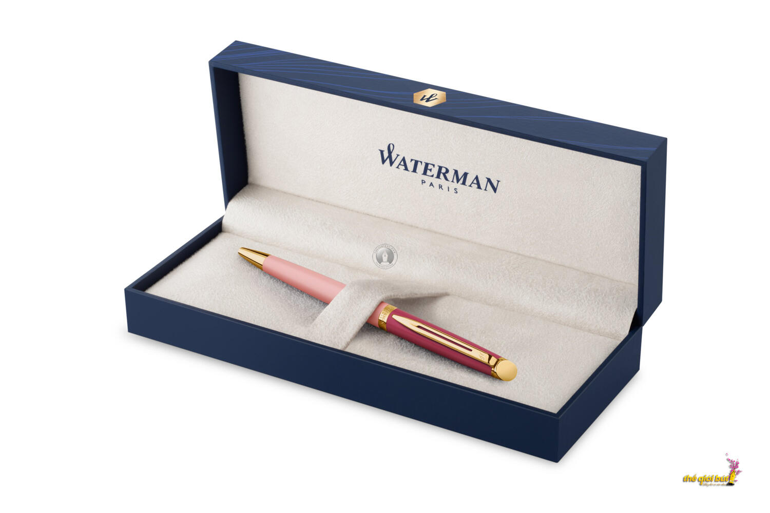 Bút bi Waterman Hemisphere Colour Blocking Light Red GT Ballpoint Pen 2179899