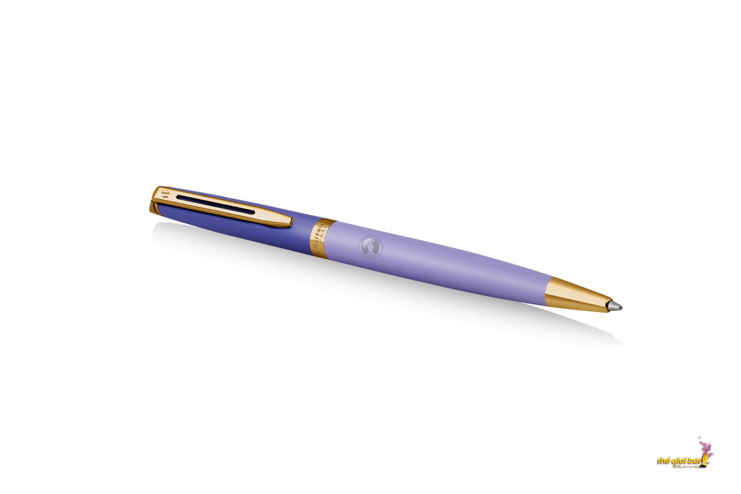 Bút bi Waterman Hemisphere Colour Blocking Light Purple GT Ballpoint Pen 2179923