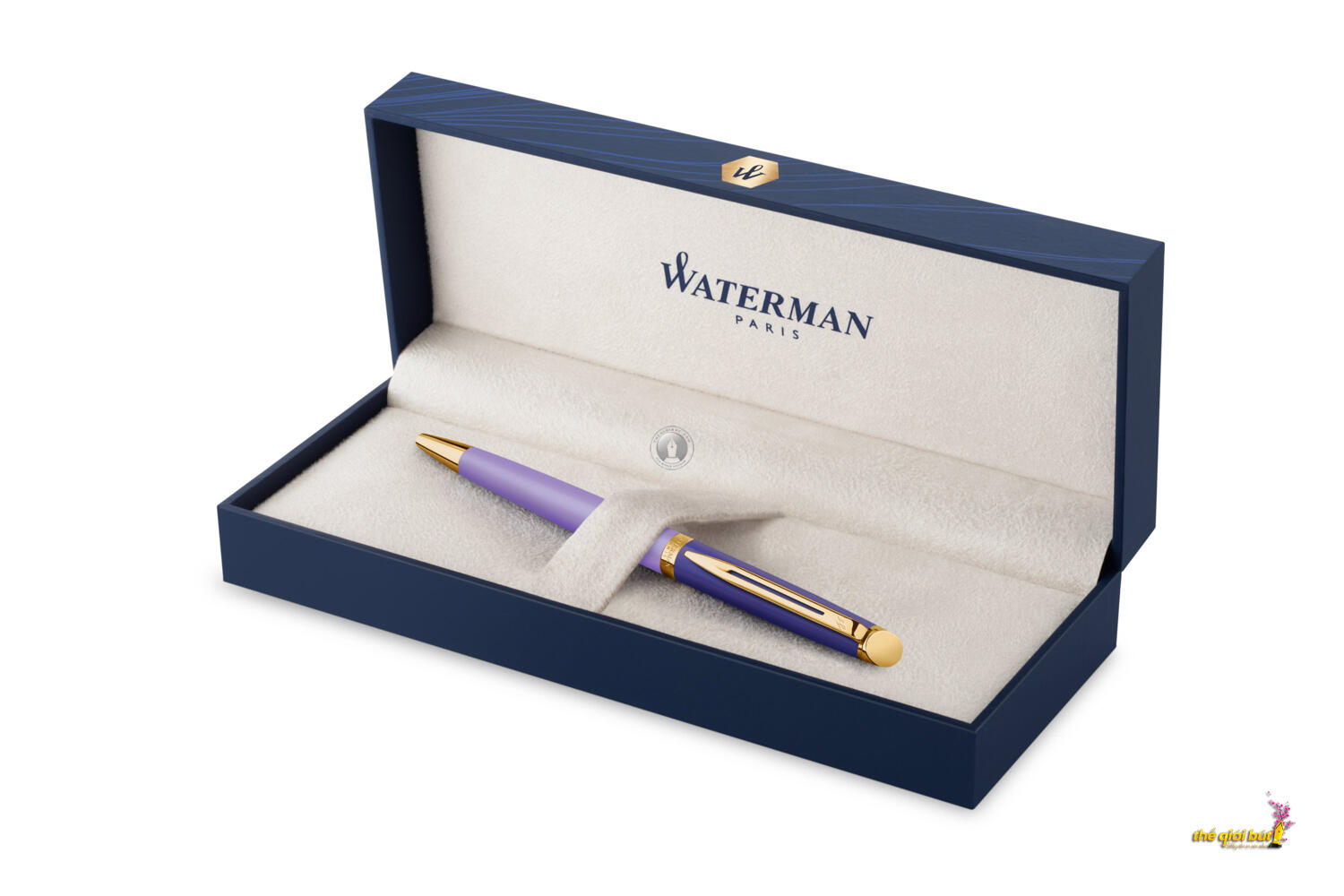 Bút bi Waterman Hemisphere Colour Blocking Light Purple CT Ballpoint Pen 2179923