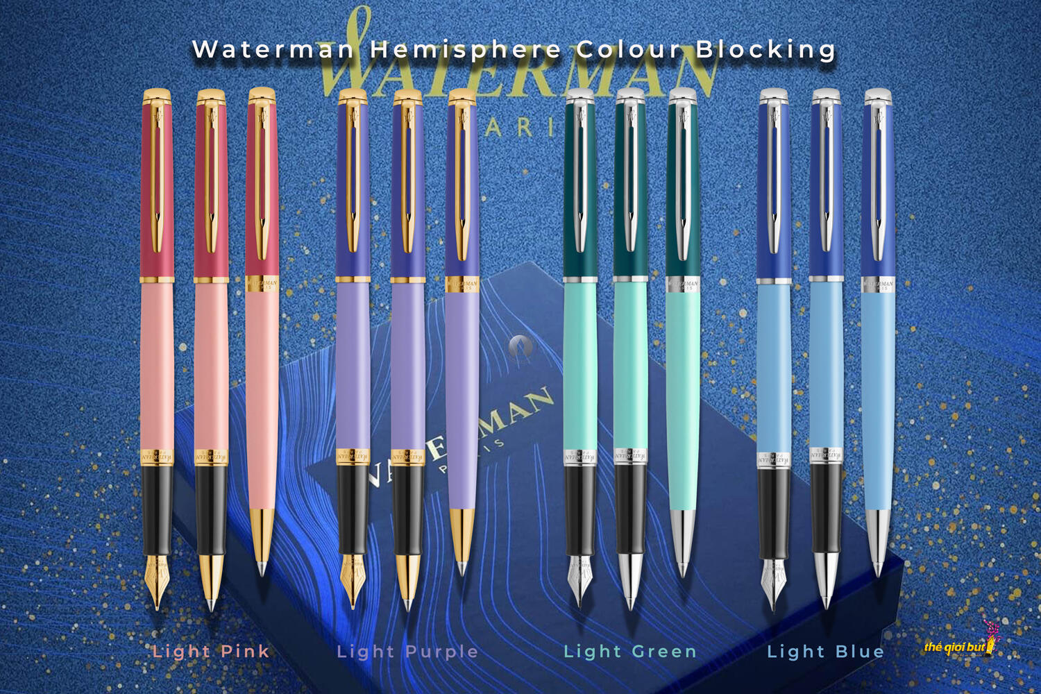 Bút máy Waterman Hemisphere Colour Light Blue CT Fountain Pen 2179924