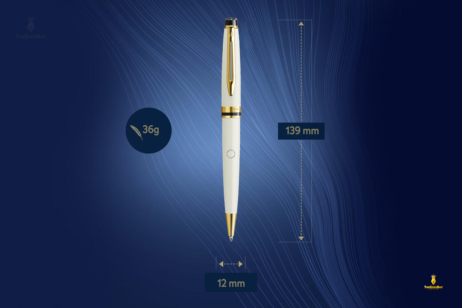 Bút bi Waterman Expert Ivory GT Ballpoint Pen 2099433