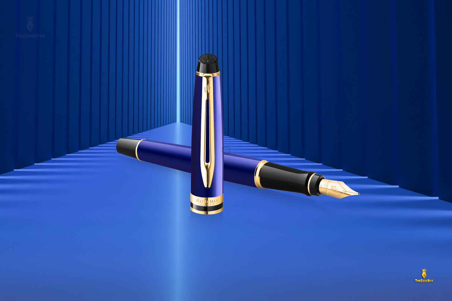 Bút máy Waterman Expert 3 Blue Lacquer GT Fountain Pen 2093663