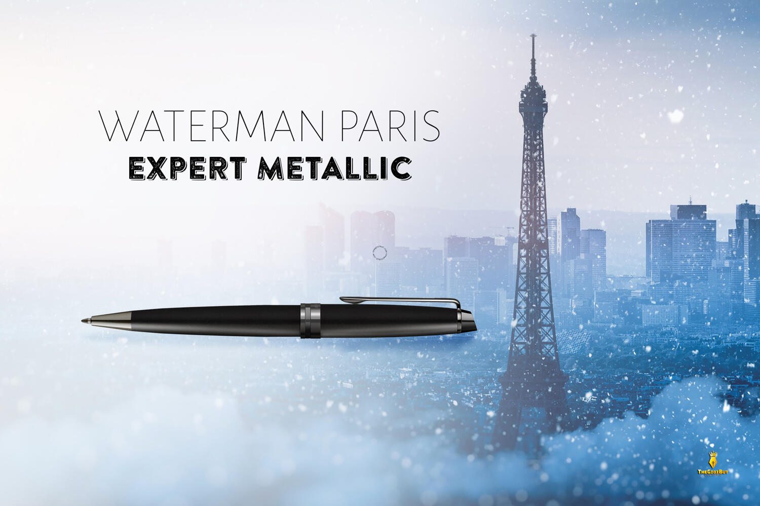 Bút bi Waterman Expert Metallic Black Lacquer RT Ballpoint Pen 2119251