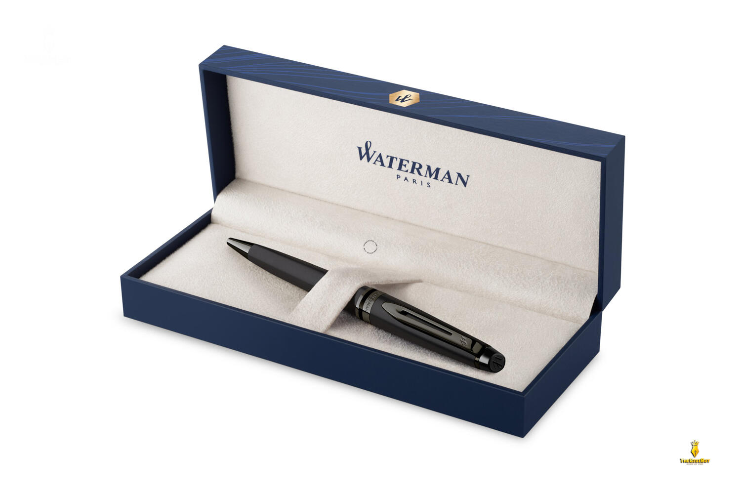 Bút bi Waterman Expert Metallic Black Lacquer RT Ballpoint Pen 2119251