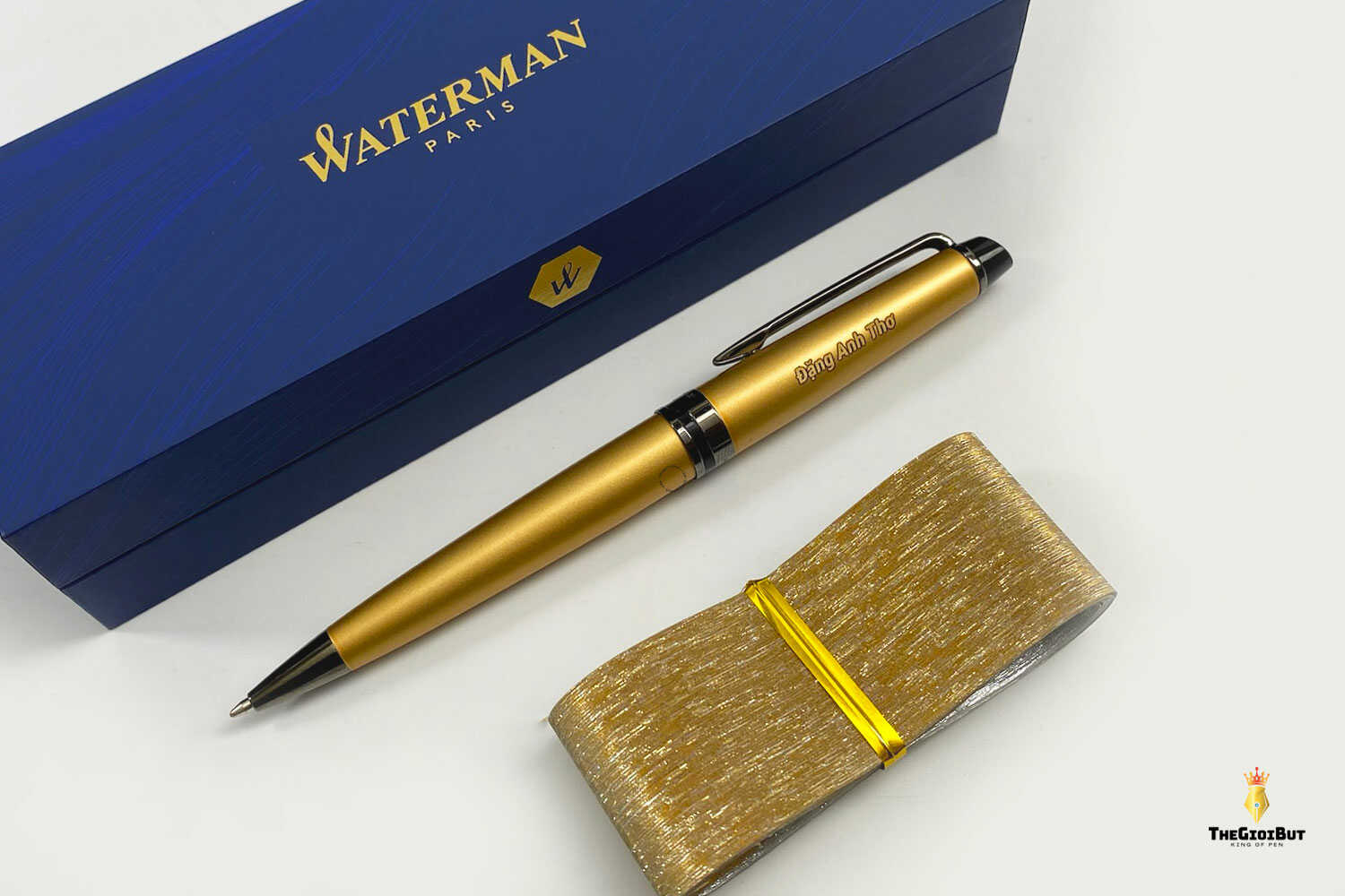 Bút bi Waterman Expert Metallic Gold Lacquer RT Ballpoint Pen 2119260