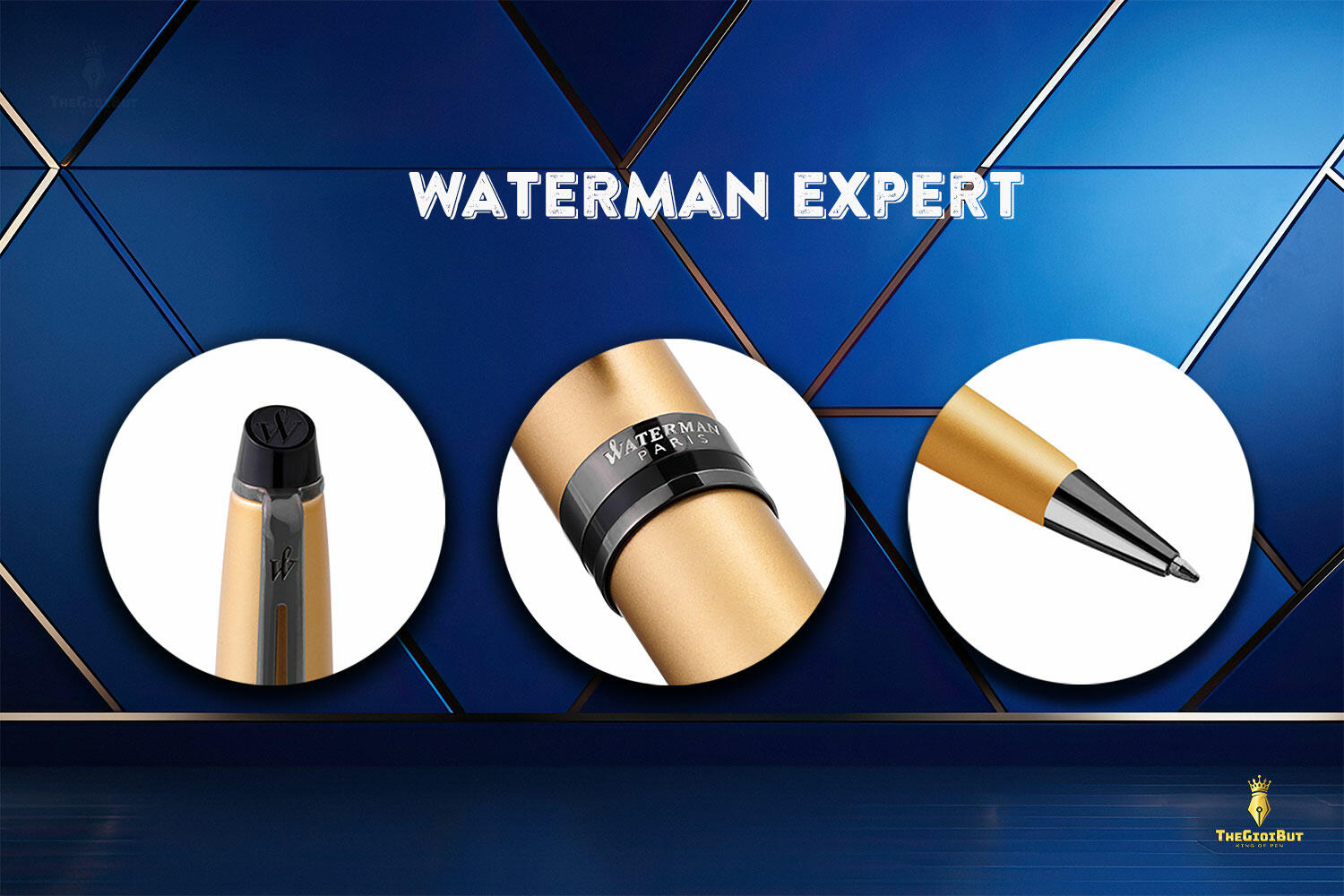 Bút bi Waterman Expert Metallic Gold Lacquer RT Ballpoint Pen 2119260