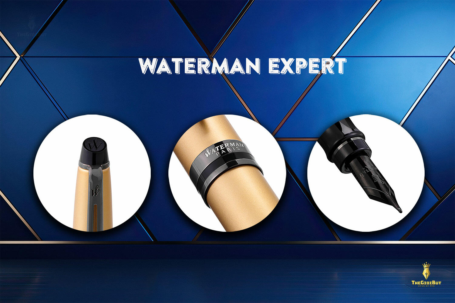 Bút máy Waterman Expert Metallic Gold Lacquer RT Fountain Pen 2119257