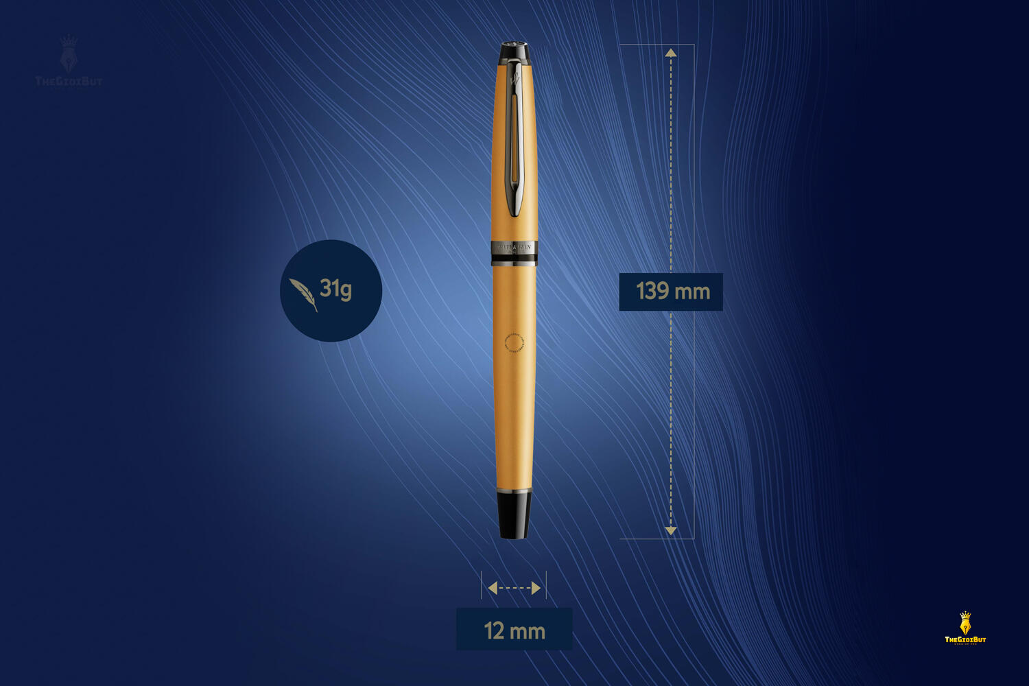 Bút máy Waterman Expert Metallic Gold Lacquer RT Fountain Pen 2119257