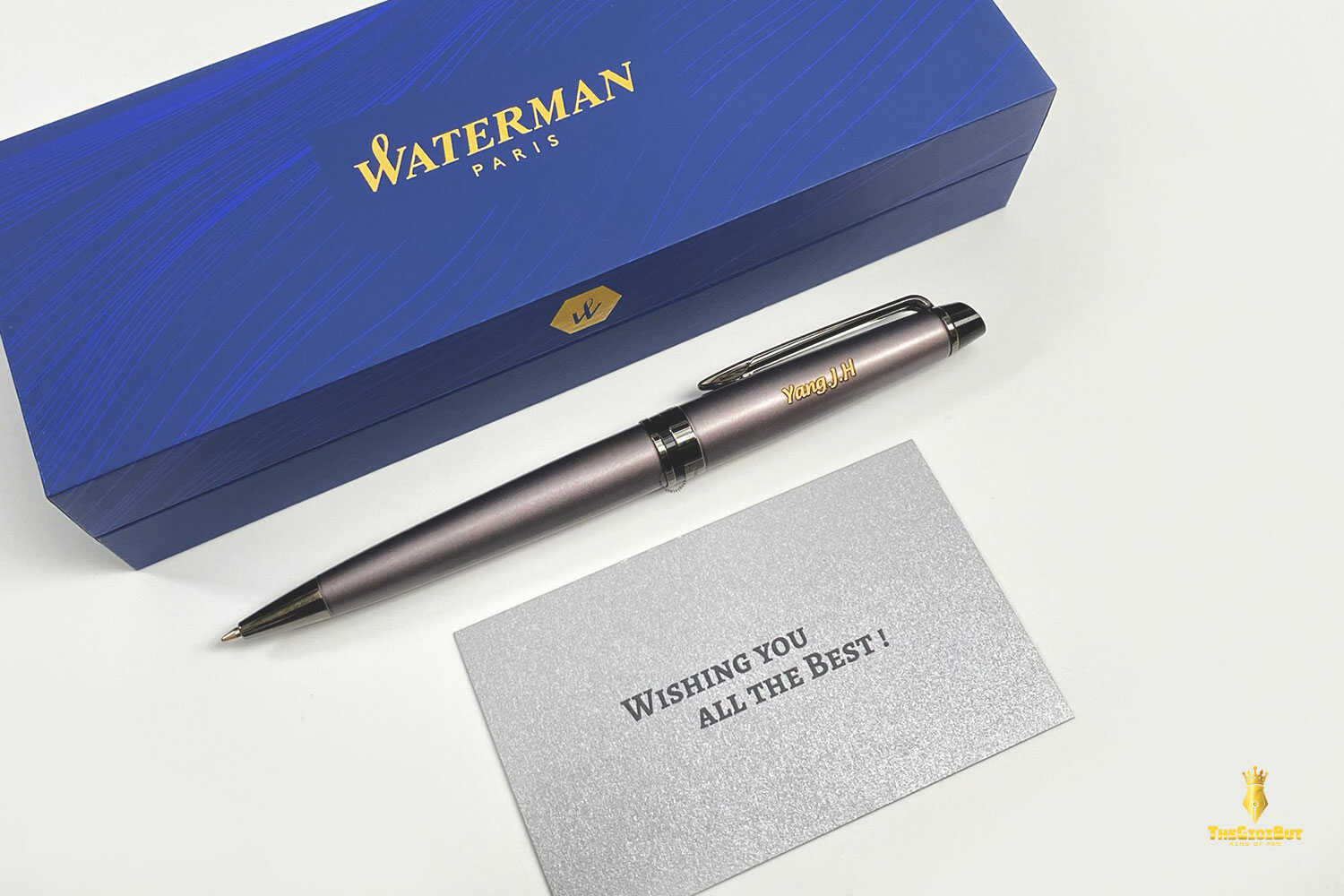 Bút bi Waterman Expert Metallic Silver Lacquer RT Ballpoint Pen 2119256