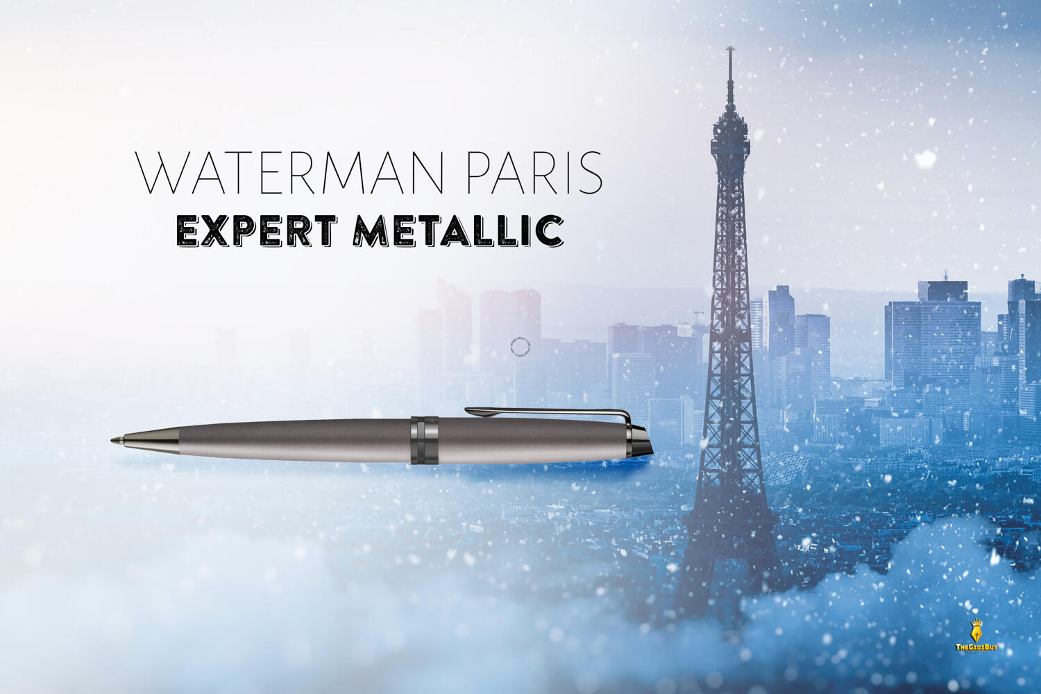 Bút bi Waterman Expert Metallic Silver Lacquer RT Ballpoint Pen 2119256