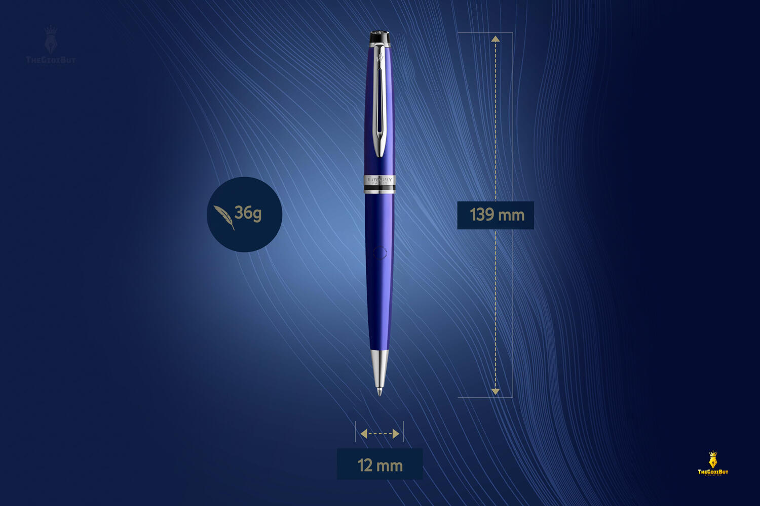 Waterman Expert 3 Blue Lacquer CT Ballpoint Pen