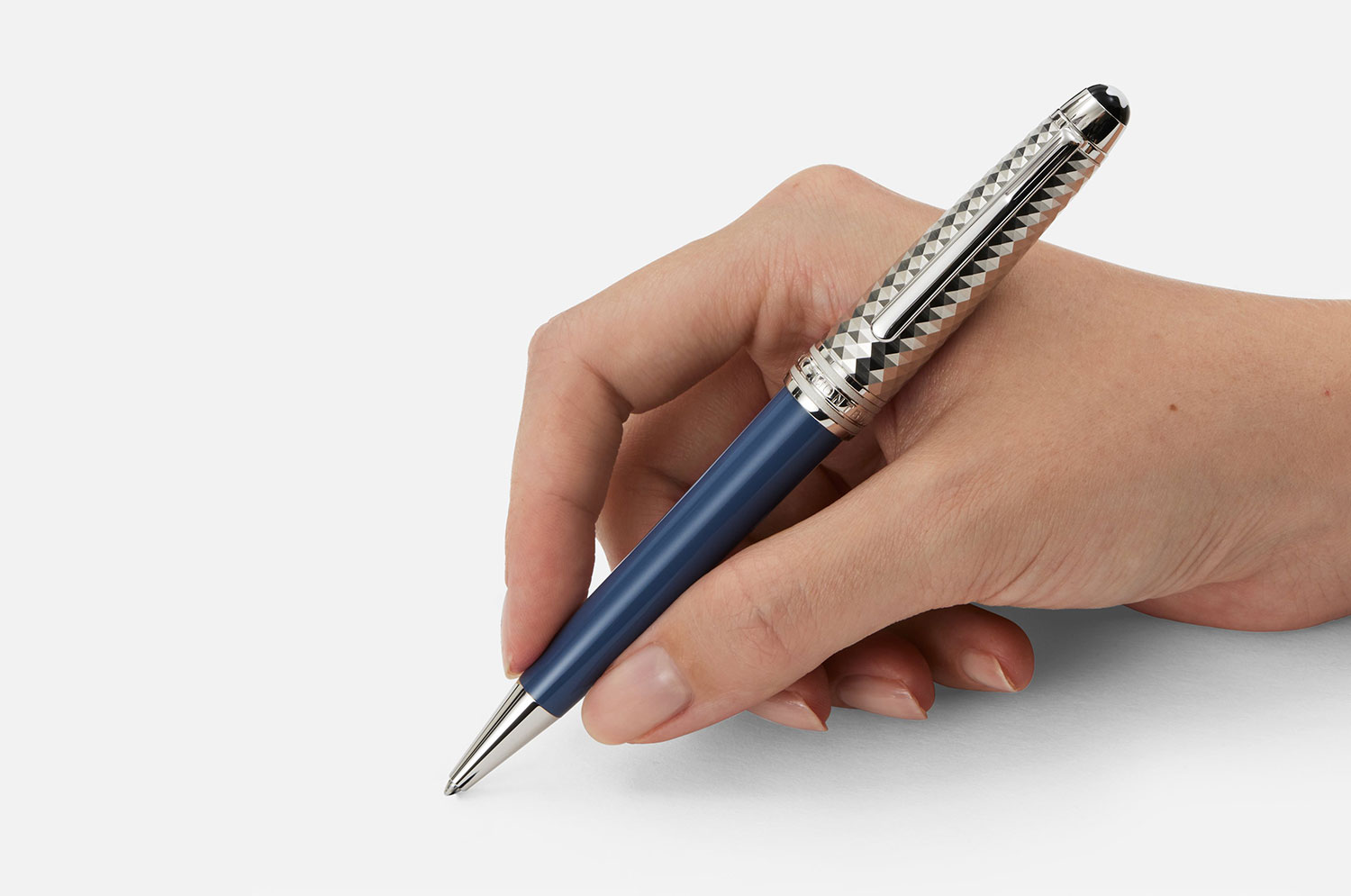 Bút bi Montblanc Meisterstuck Glacier Doue Ballpoint Pen MB129405