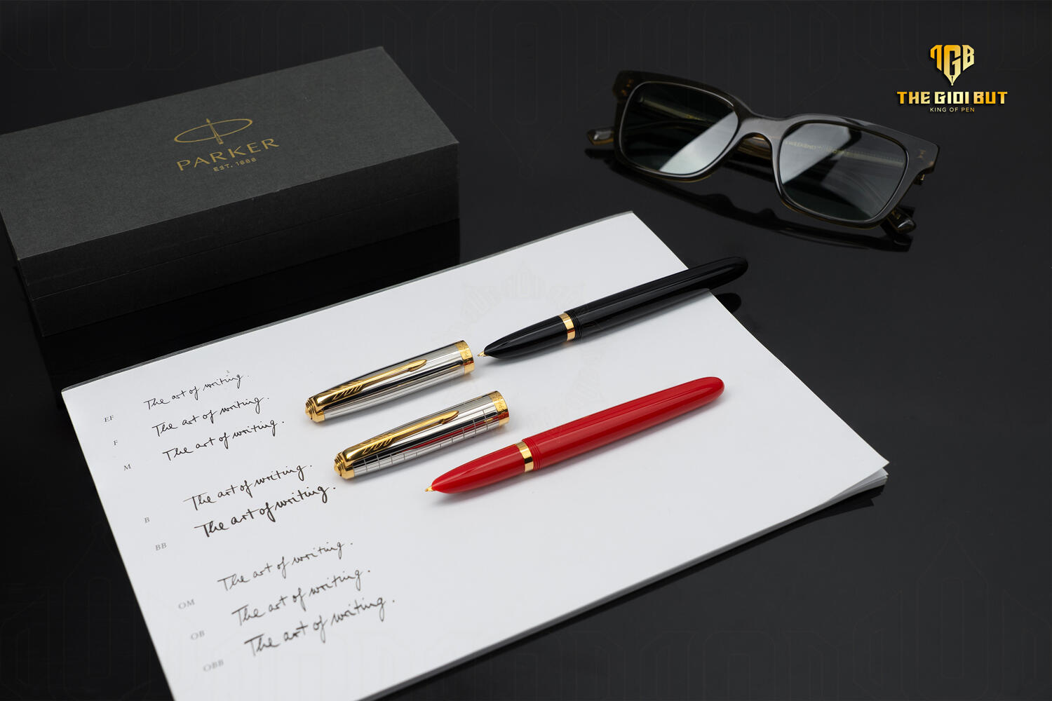Parker 51 Premium Black Gt Fountain Pen 2169030 801 Optimized
