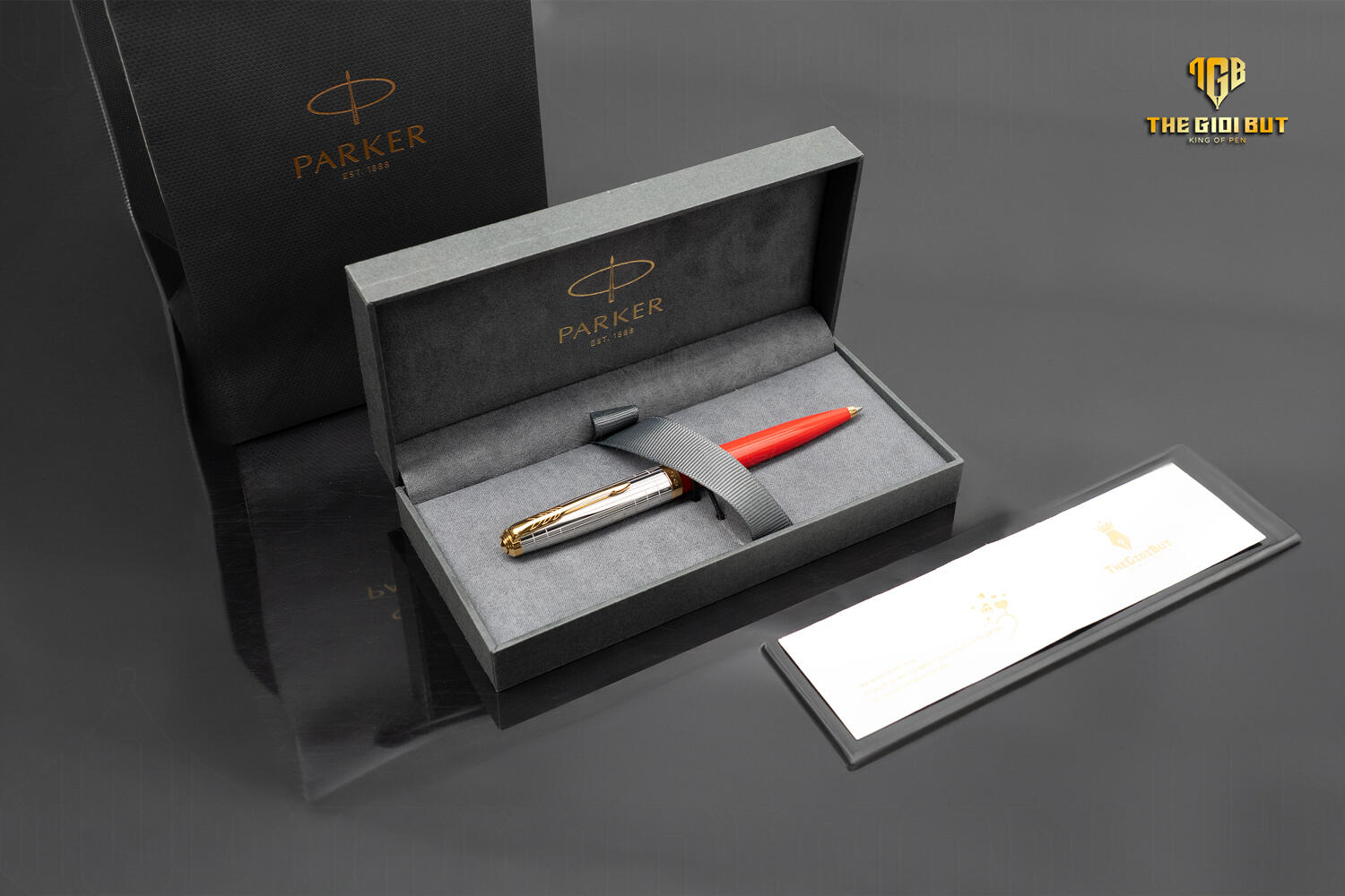 Parker 51 Premium Red Ballpoint Pen 2169073 Box