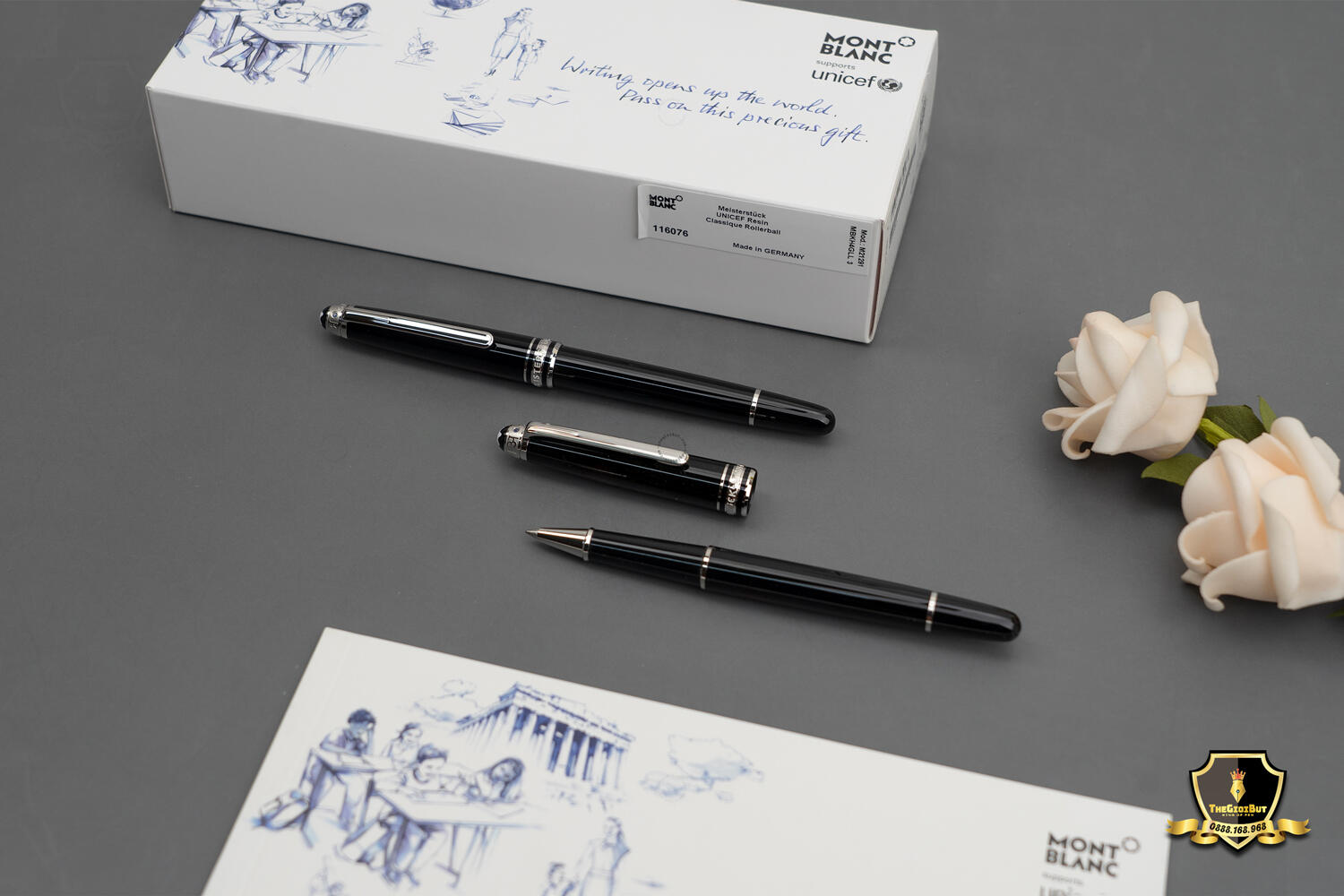 Montblanc Meisterstuck Unicef Resin Classique Rollerball 116076 802