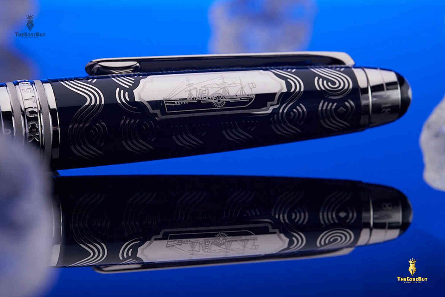 Bút bi Montblanc Meisterstuck Around The World Solitaire Midsize Ballpoint Pen MB126355