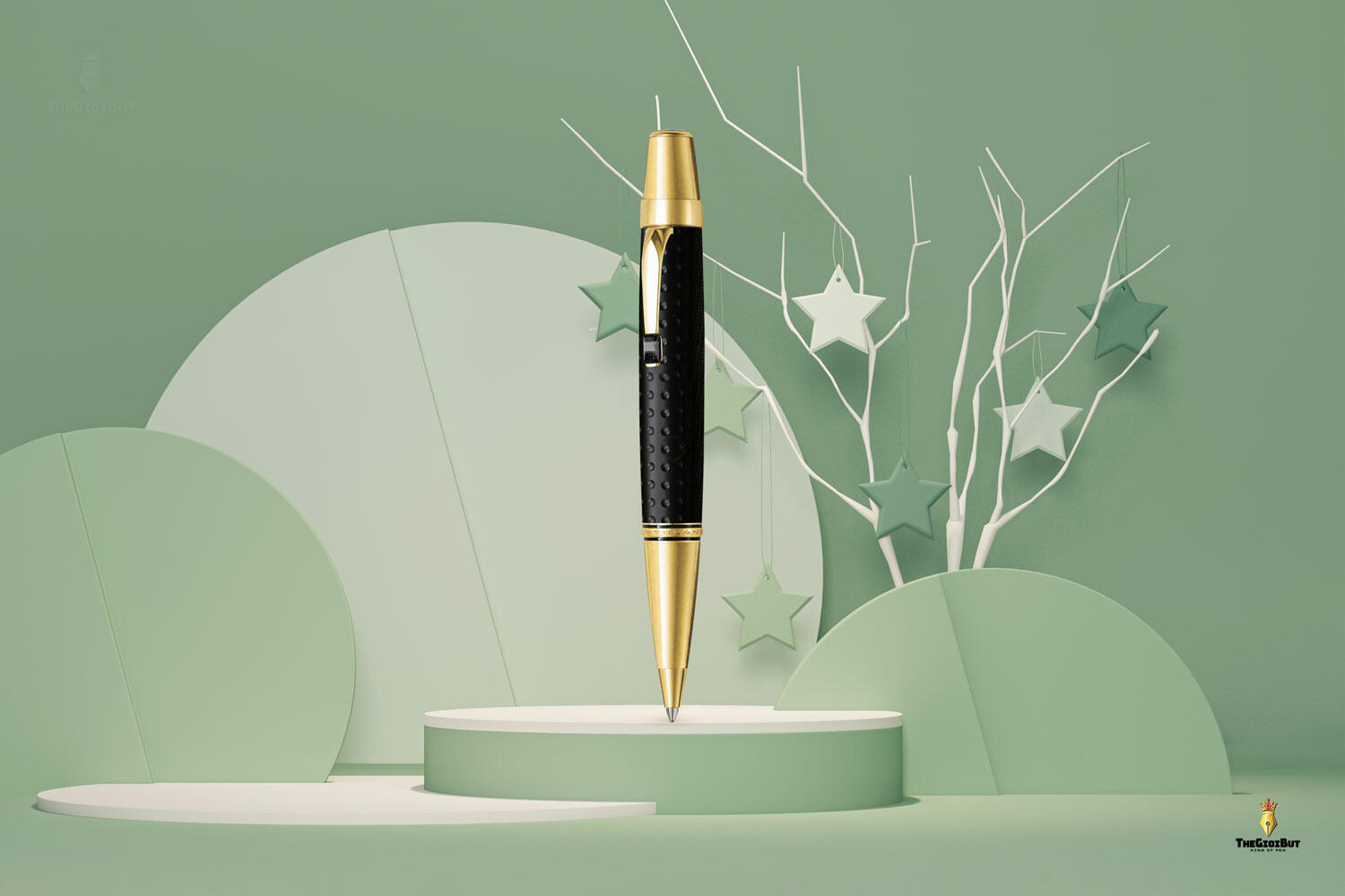 Bút bi MontBlanc Boheme Doue Gold Plated Ballpoint Pen 36005