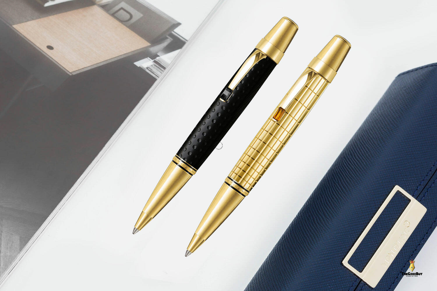 Bút bi MontBlanc Boheme Solitaire Gold Plated Citrine Ballpoint Pen 7514