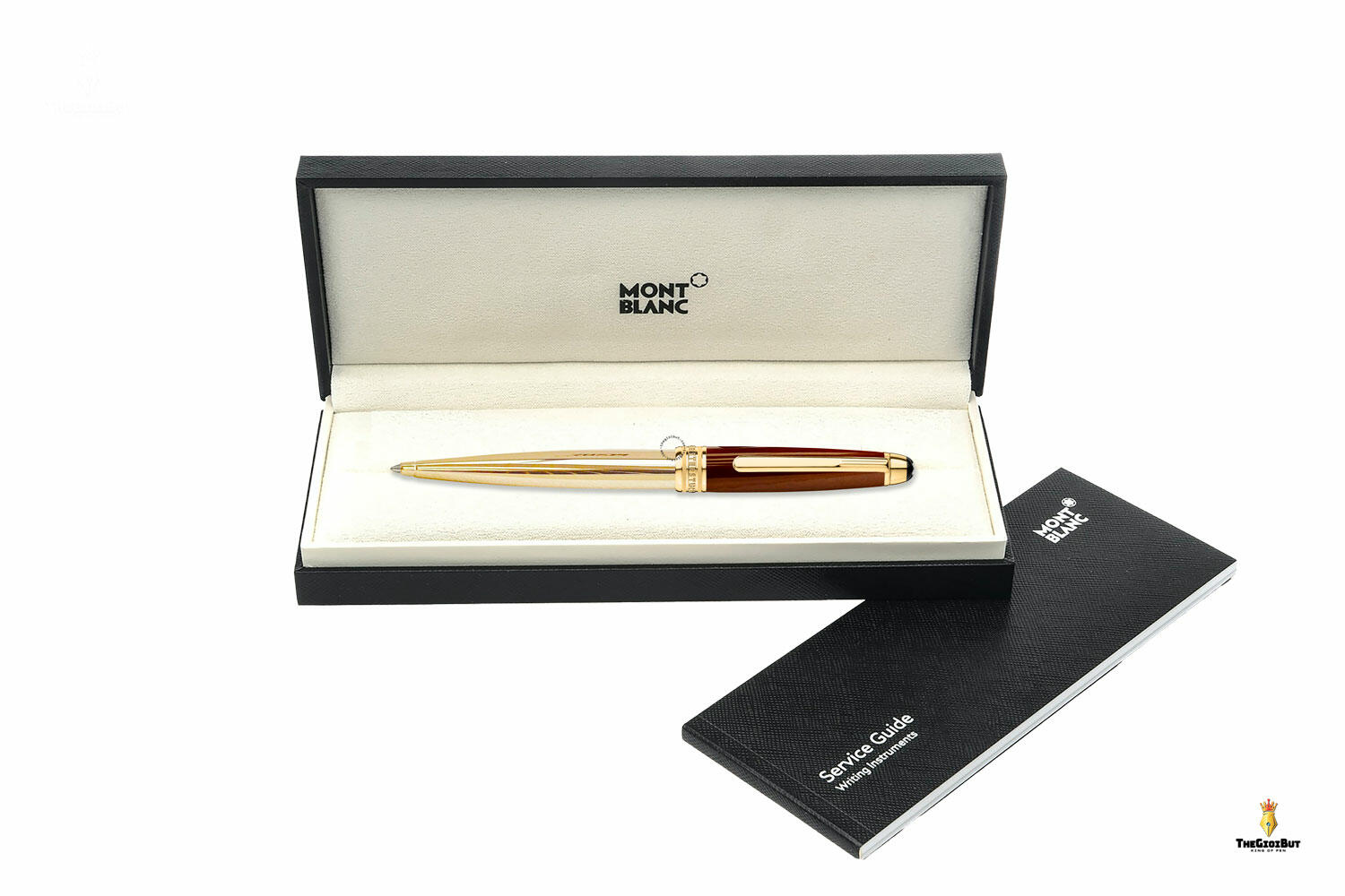 Bút bi Montblanc Meisterstuck Solitaire Gold Plated Citrine Ballpoint Pen 07573