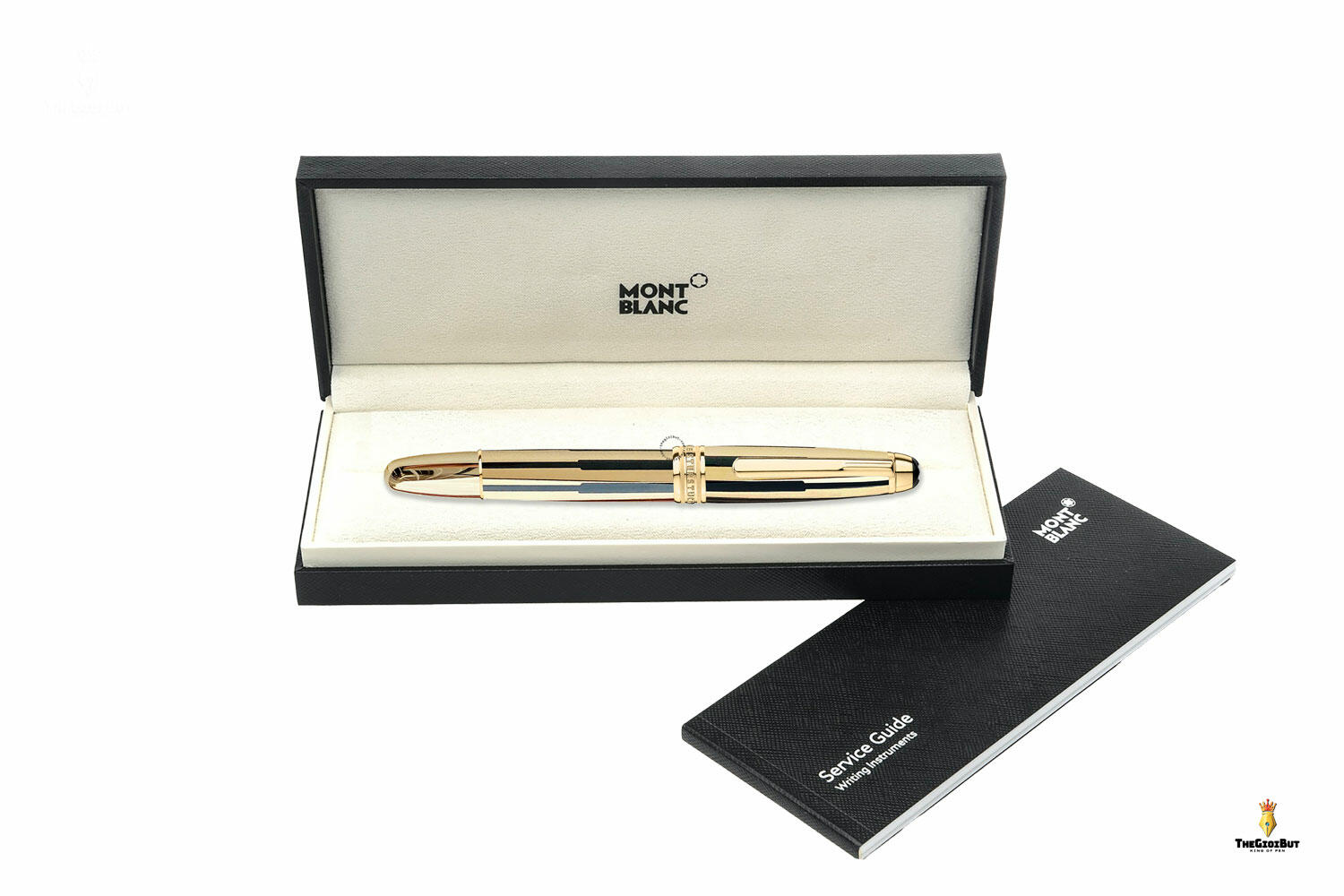 Bút máy Montblanc Meisterstuck Solitaire Gold and Black Fountain Pen 35975