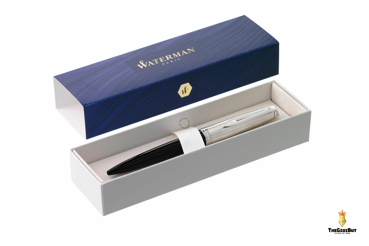 Bút bi Waterman Embleme Black CT Ballpoint Pen 2157233