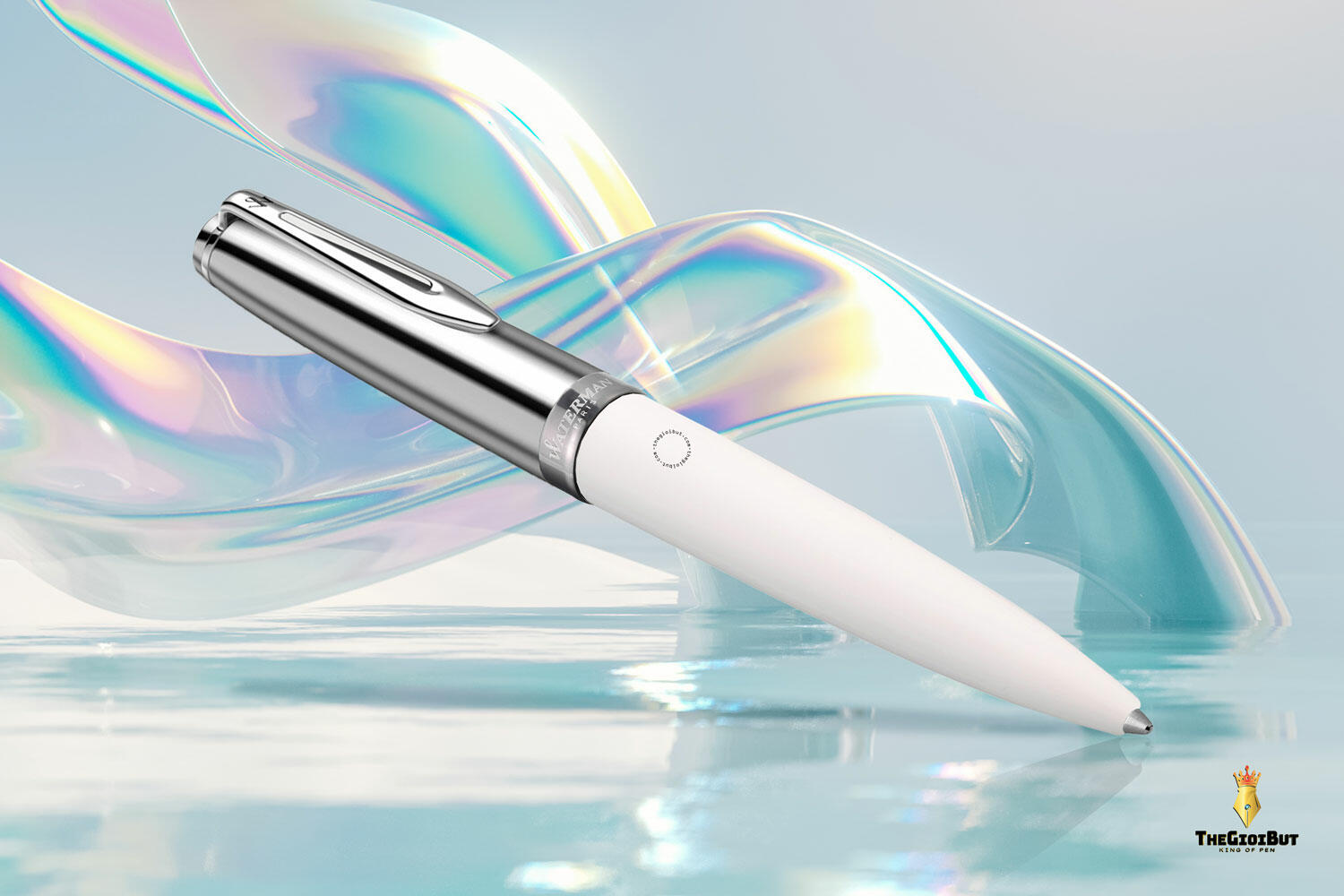 Bút bi Waterman Embleme White CT Ballpoint Pen 2157420