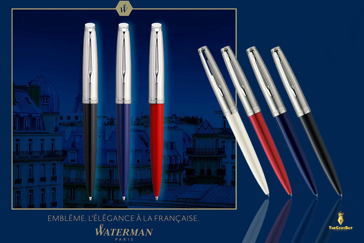 Bút bi Waterman Embleme Red CT Ballpoint Pen 2157413