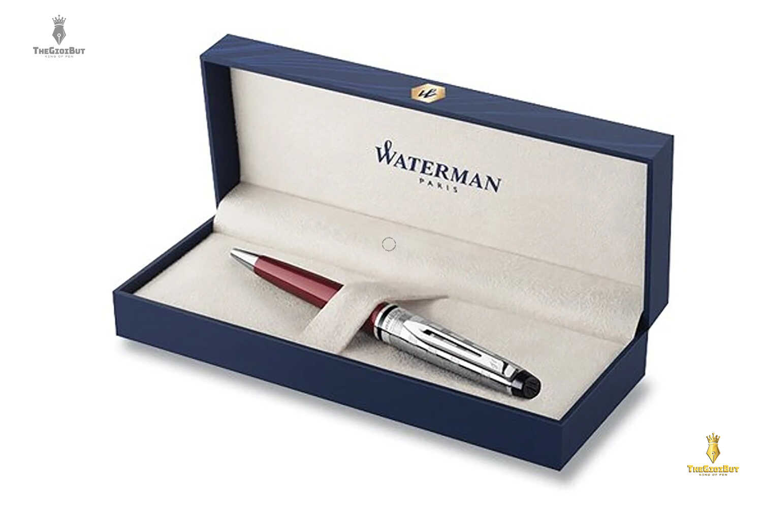 Bút bi Waterman Expert 3 Deluxe Dark Red CT Ballpoint Pen 2093661